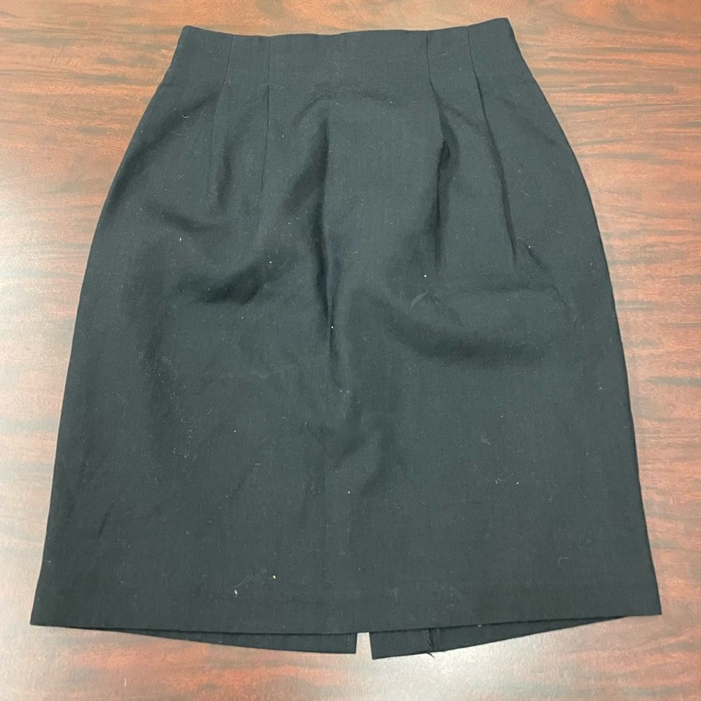 Michele Black Zip Up Skirt